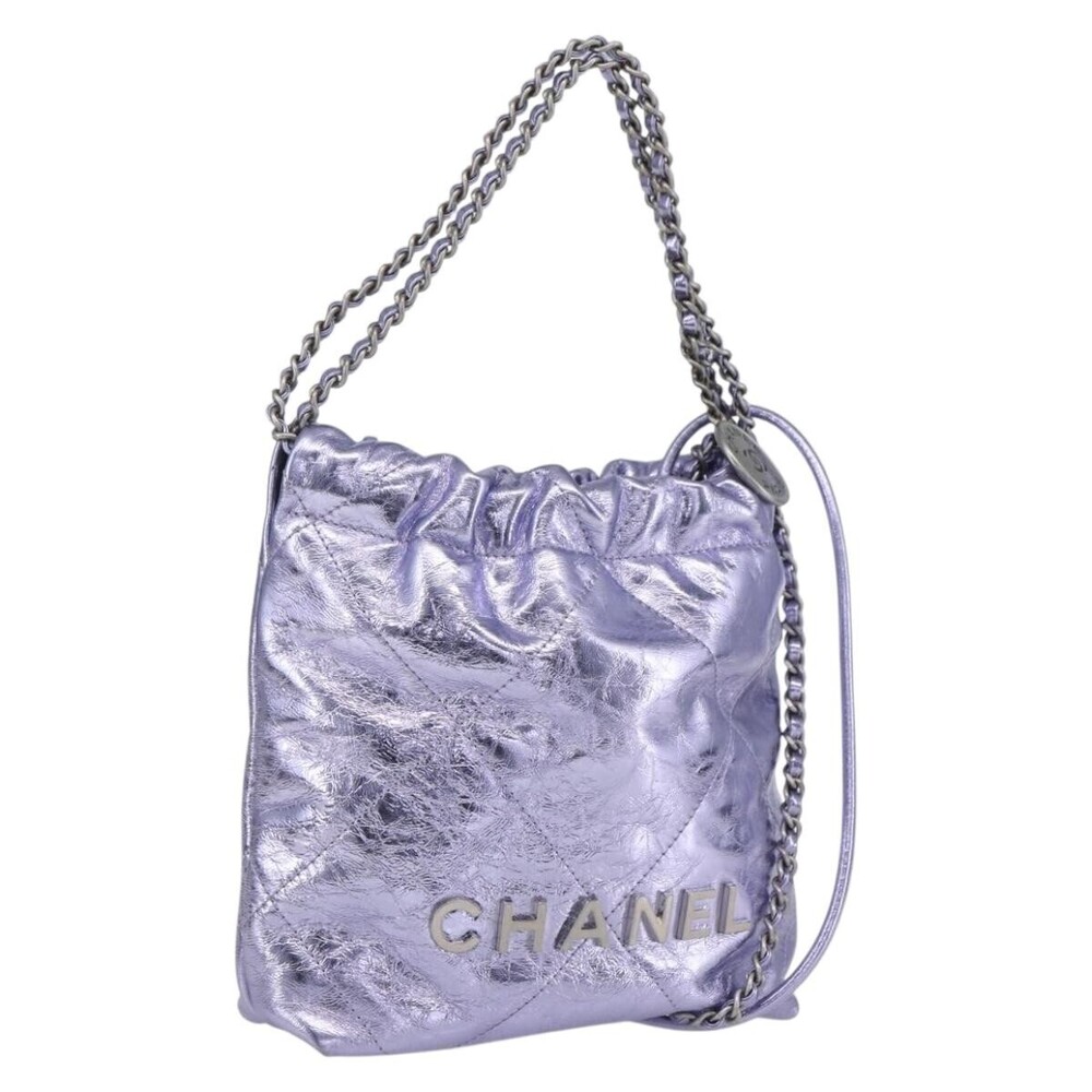 Chanel 22 Chain Hobo Quilted Calfskin Mini